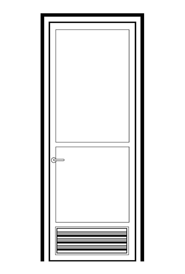 Puertas con ventilación